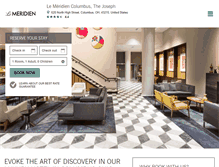 Tablet Screenshot of lemeridiencolumbus.com